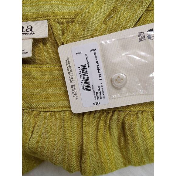 a.n.a 100% Cotton Halter Top with Adjustable Straps NWT - Picture 5 of 6